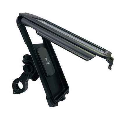 BOBO BM10H PRO Plus Handlebar Mount with PRO Plus Vibration Damper, Fully Waterproof BikeMotorcycleScooter Mobile Phone Holder Mount, Ideal for Maps and GPS Navigation (Black)