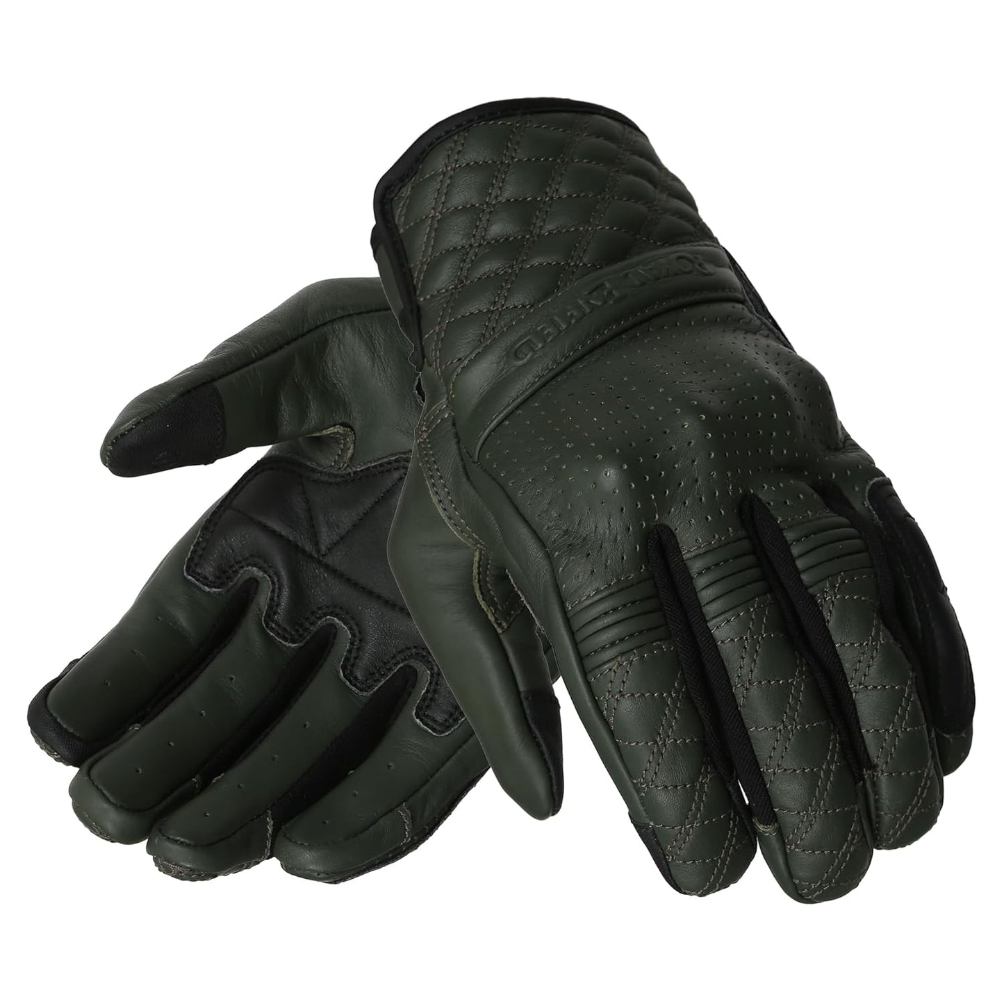 ROYAL ENFIELD BRAVADO GLOVES OLIVE & BLACK