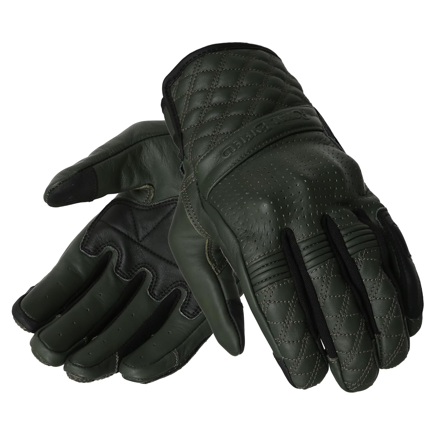 ROYAL ENFIELD BRAVADO GLOVES OLIVE & BLACK