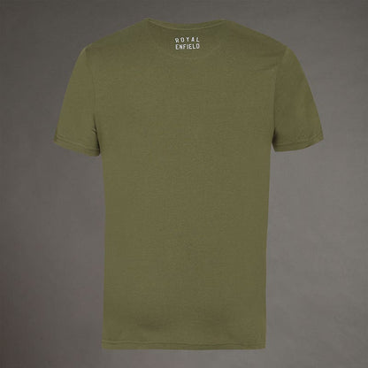 ROYAL ENFIELD BULLET KI TEZI KAR DELA CRAZY TSHIRT OLIVE
