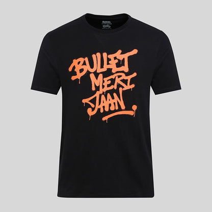 ROYAL ENFIELD BULLET MERI JAAN GRAFFITI T SHIRT WHITE