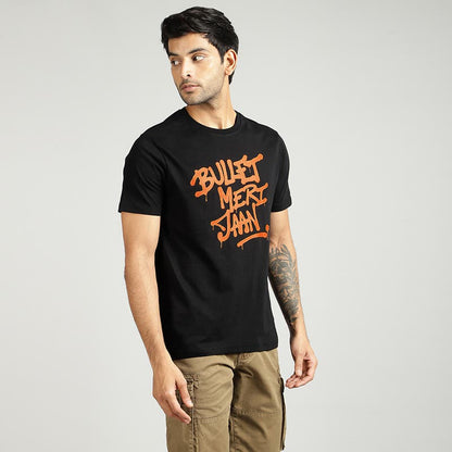ROYAL ENFIELD BULLET MERI JAAN GRAFFITI T SHIRT WHITE