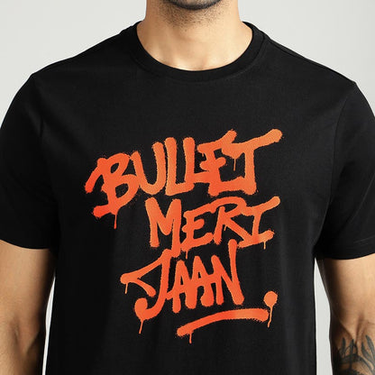 ROYAL ENFIELD BULLET MERI JAAN GRAFFITI T SHIRT WHITE