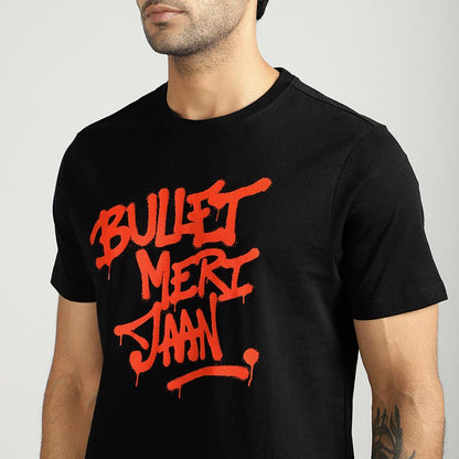 ROYAL ENFIELD BULLET MERI JAAN GRAFFITI T SHIRT WHITE