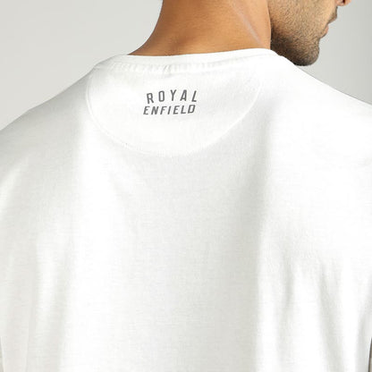 ROYAL ENFIELD BULLET MERI JAAN GRAFFITI T SHIRT WHITE
