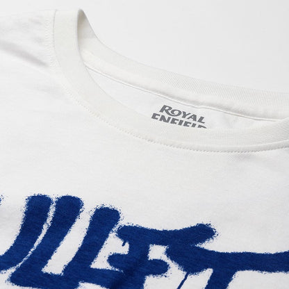 ROYAL ENFIELD BULLET MERI JAAN GRAFFITI T SHIRT WHITE