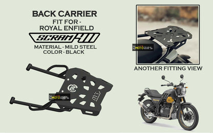 MOTO TORQUE BACK CARRIER FOR ROYAL ENFIELD SCRAM 411