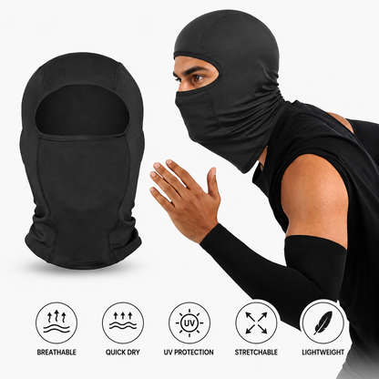 Balaclava & Arm Sleeves for Men & Women Full Face Mask for Bikers Helmet Liner & Head Cover Breathable Mask for Motorcycle Riding & Cycling