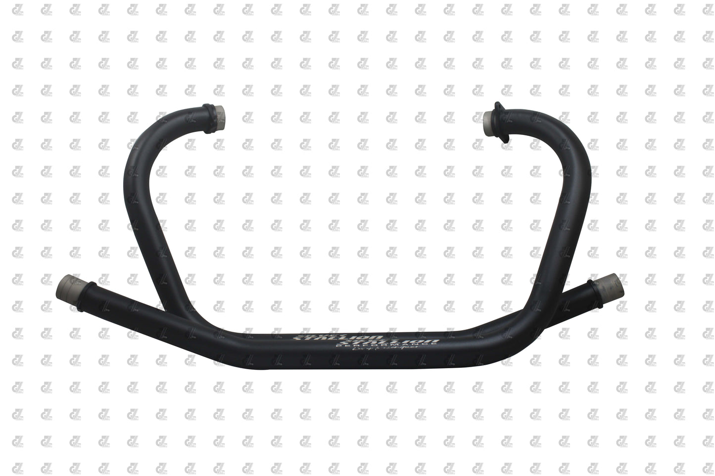 SILVER STALLION PERFORMANCE BEND PIPES BLACK FOR ROYAL ENFIELD INTERCEPTOR / GT 650