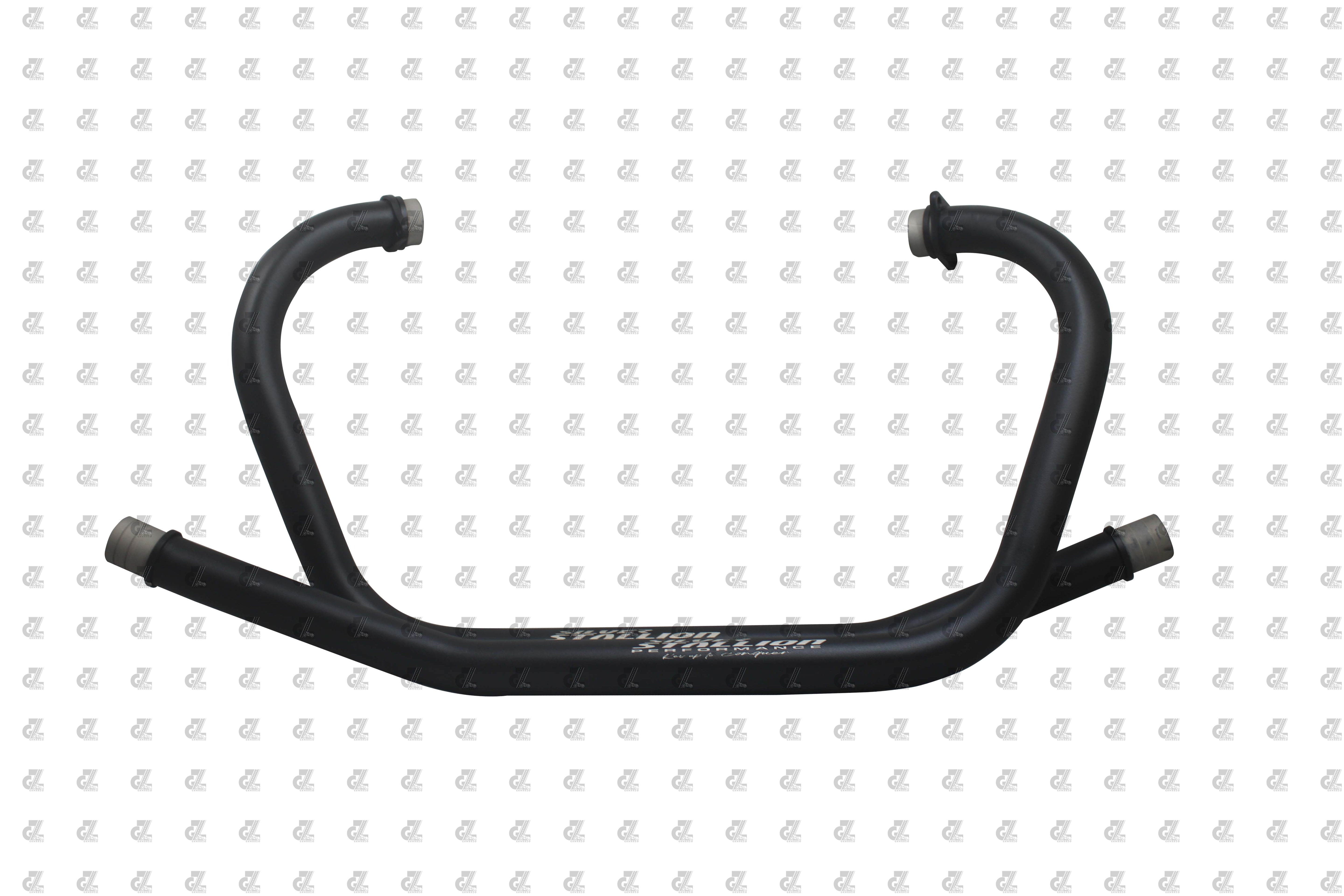 SILVER STALLION PERFORMANCE BEND PIPES BLACK FOR ROYAL ENFIELD INTERCEPTOR / GT 650