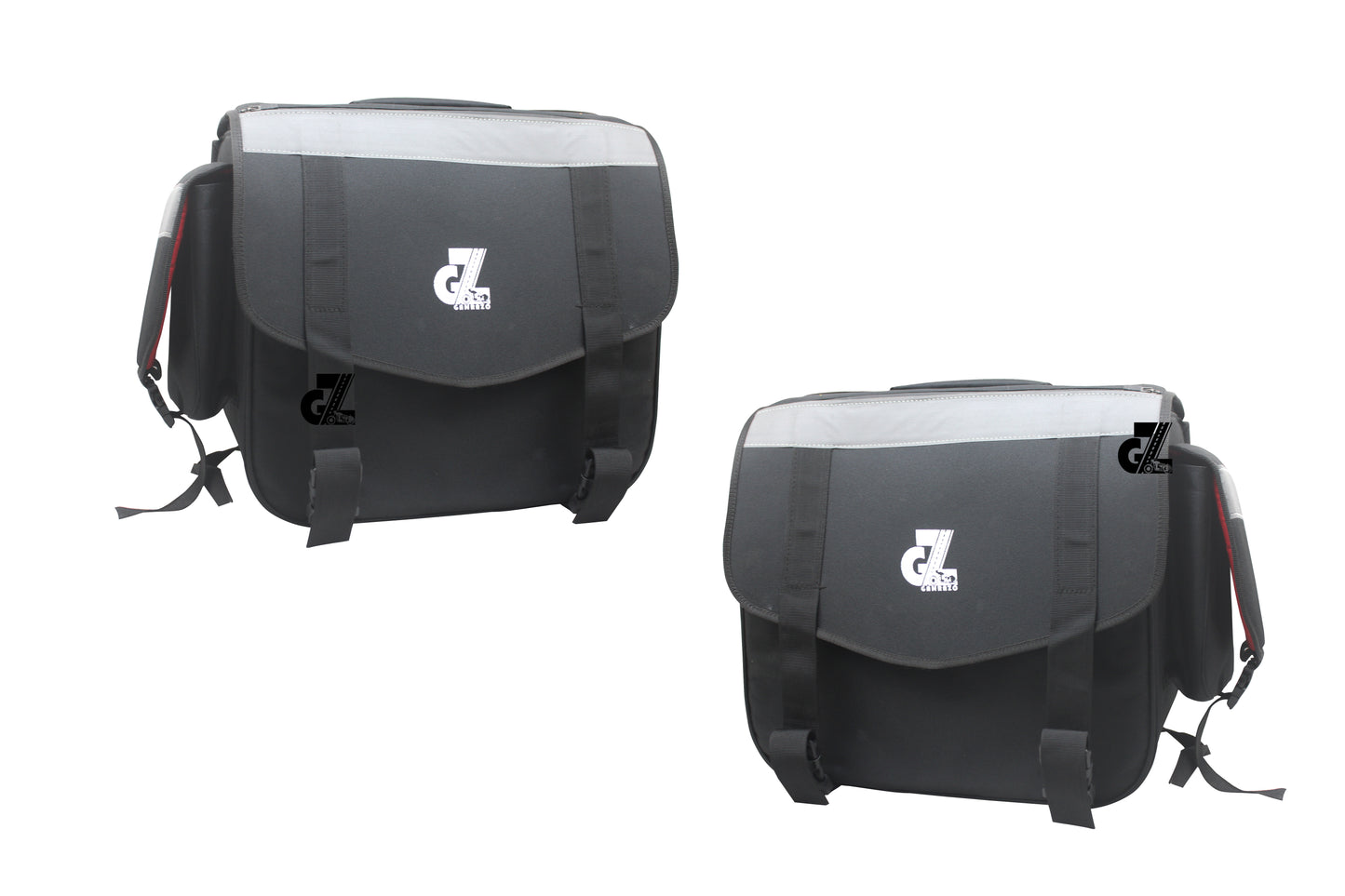 Black Canvas Tail Bag /Luggage Bag Pair For Royal Enfield New Himalayan 450