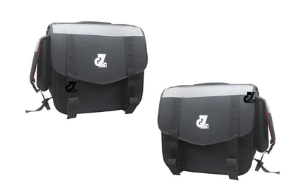 Black Canvas Tail Bag /Luggage Bag Pair For Royal Enfield New Himalayan 450