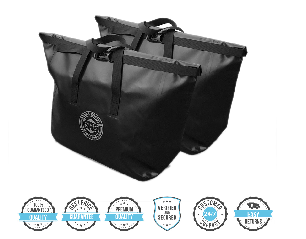 Royal Enfield Black Adventure Waterproof Inner Bags