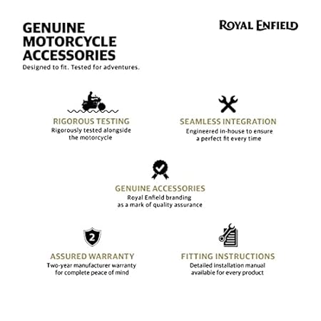Royal Enfield Black Heel Guard For Interceptor 650