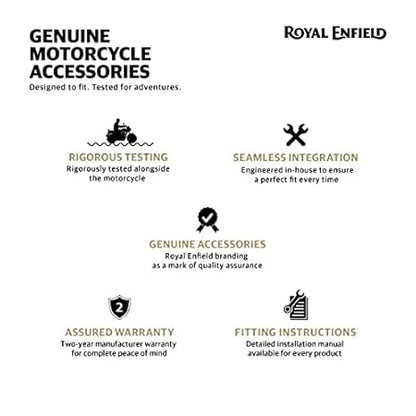 Royal Enfield Black Heel Guard For Interceptor 650
