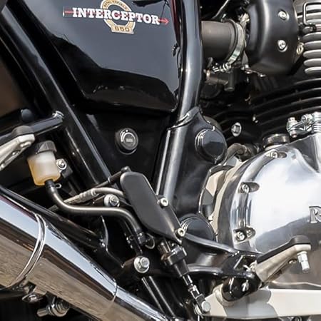 Royal Enfield Black Heel Guard For Interceptor 650