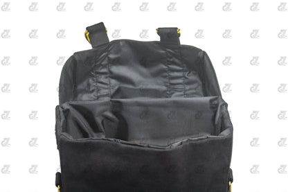 Black Canvas Pannier Bag Pair With Saddle Stay Pair Fit for Royal Enfield Super Meteor 650