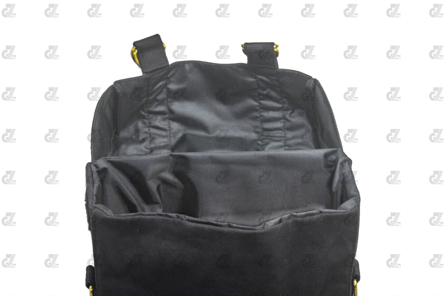 Black Canvas Pannier Bag Pair With Saddle Stay Pair Fit for Royal Enfield New Classic 350