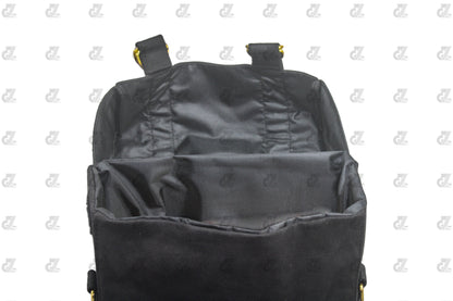 Black Canvas Pannier Bag Pair With Saddle Stay Pair Fit for Royal Enfield New Classic 350