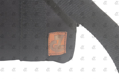 Black Canvas Pannier Bag Pair With Saddle Stay Pair Fit for Royal Enfield Super Meteor 650