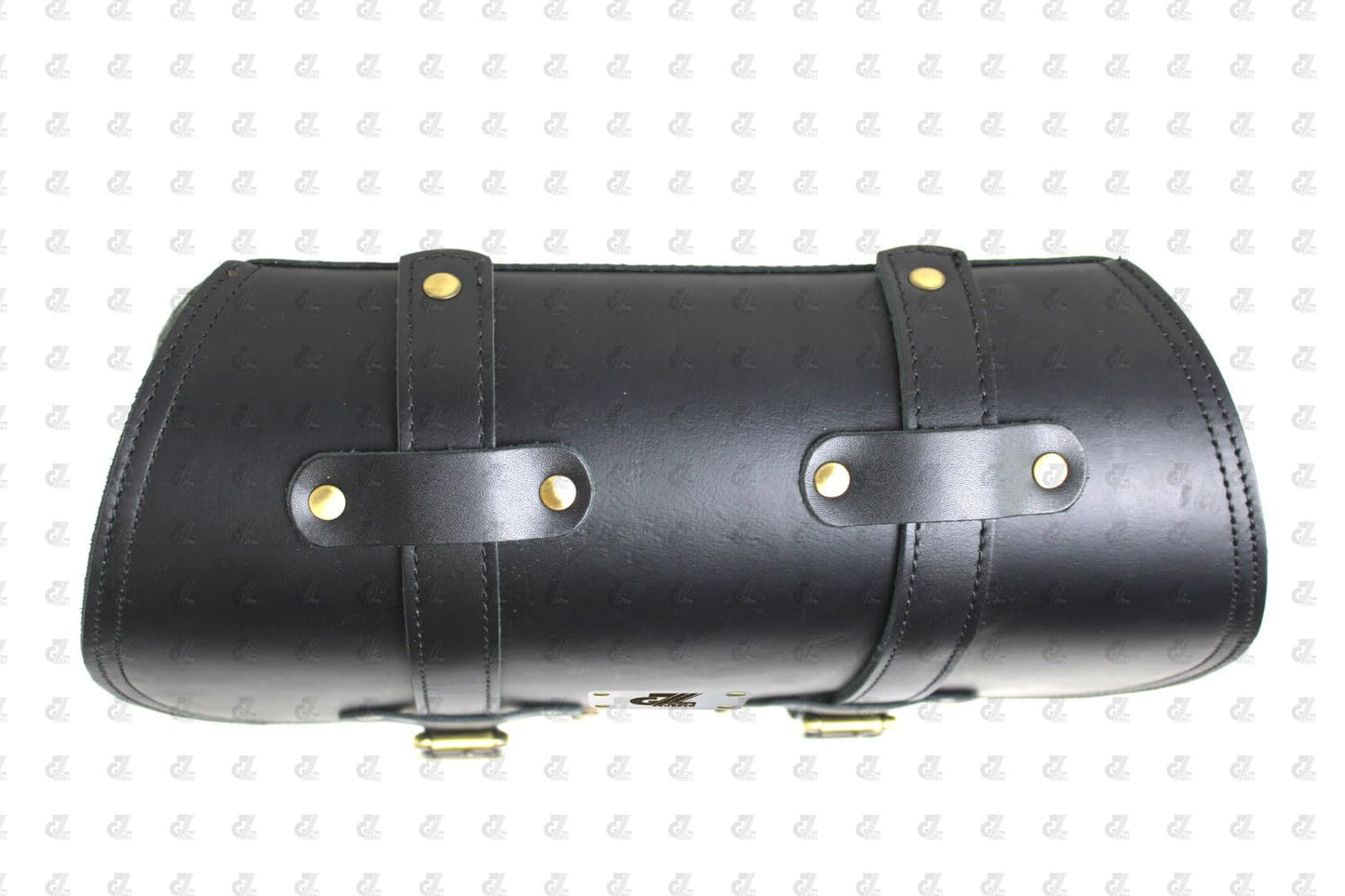 Black Leather Saddle Bag with Saddle Stay Pair New Classic 350 Reborn
