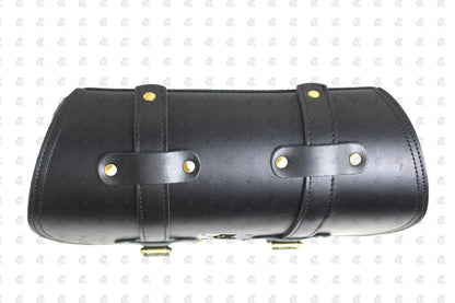 Black Leather Saddle Bag with Saddle Stay Pair New Classic 350 Reborn