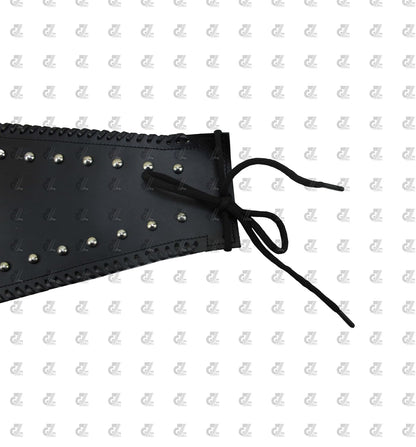 Black Leather Tank Strap Bag for Royal Enfield Meteor 350