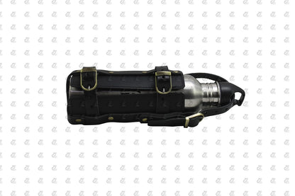 Black Leather Water Bottle Holder for Universal Motorcycle