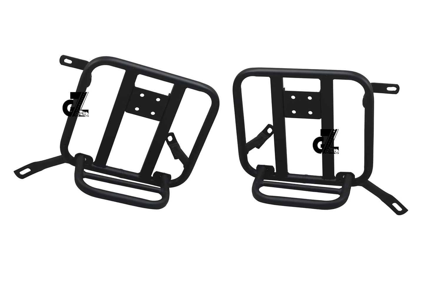 Black Canvas Pannier Bag Pair With Saddle Stay Pair Fit for Royal Enfield New Bullet 350