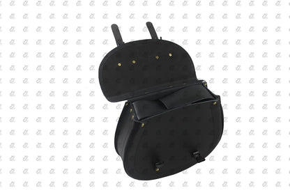 Genuine Leather Saddle Bag with Saddle Stay Pair for All Super Meteor 650