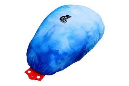 Motorcycle Fuel Tank Cover Dual Shade - Premium Elastic Dustproof & Scratch-Resistant Protector for Triumph Speed 400/400 T4, Scrambler 400 X/XC, Tracker & Thruxton 400 All Models, Blue