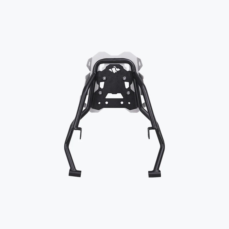Legundary Gopher Luggage Carrier Black and Silver With Backrest For Hero Xpulse 210