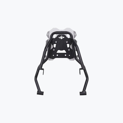 Legundary Gopher Luggage Carrier Black and Silver With Backrest For Hero Xpulse 210