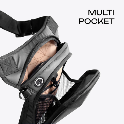 CARBONADO TURTLE DROP LEG POUCH BAG GREY 5L