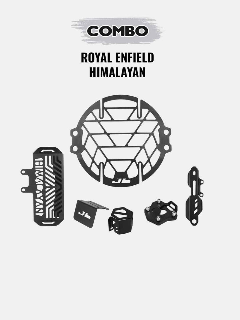 Jb Racing Combo Black For Royal enfield Himalayan 411 Bs4/Bs6