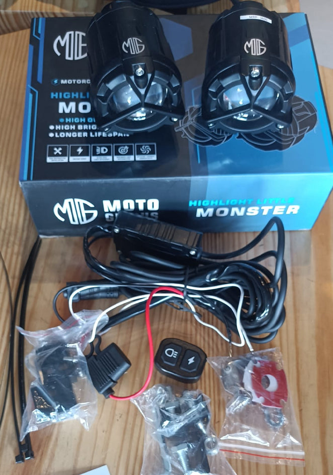 FOG LIGHT DK350 HIGH POWER SOPTLIGHT FOR UNIVERSAL MOTORCYCLE