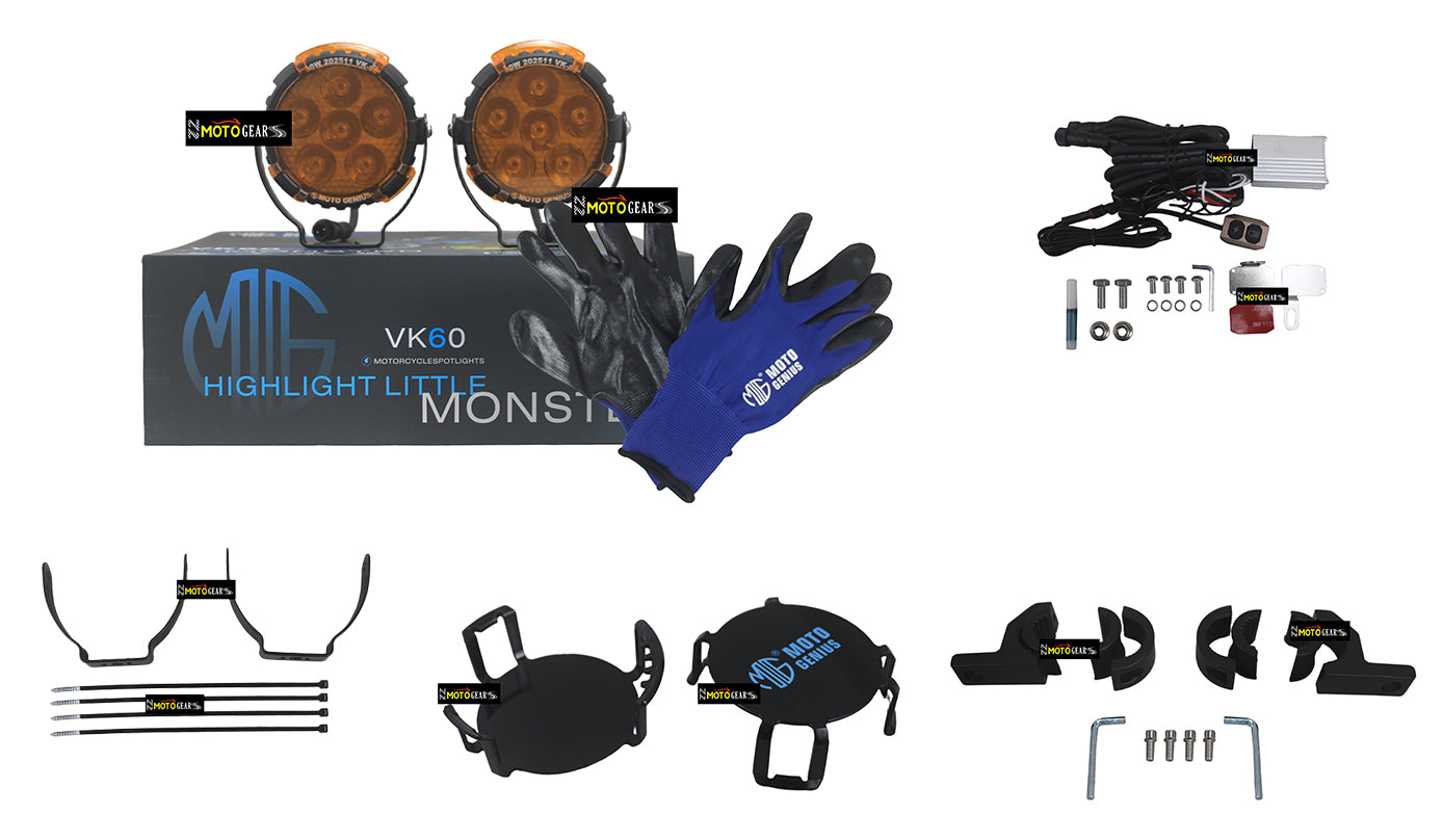 Monster Fog light 6 led For Universal Motorcycle