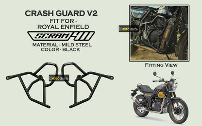 MOTO TORQUE CRASH GUARD v2.0 FOR Royal Enfield Scram 411/440