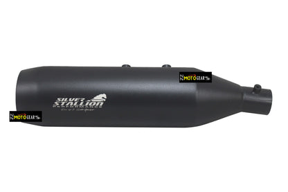 Silver Stallion Performance Cross Country Full System Silencer Exhaust Black For New Himalayan & Guerrilla 450
