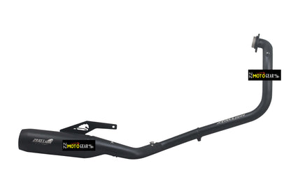 Silver Stallion Performance Cross Country Full System Silencer Exhaust Black For New Himalayan & Guerrilla 450