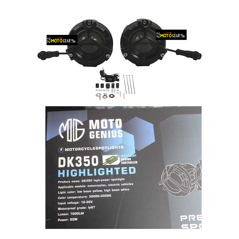 FOG LIGHT DK350 HIGH POWER SOPTLIGHT FOR UNIVERSAL MOTORCYCLE