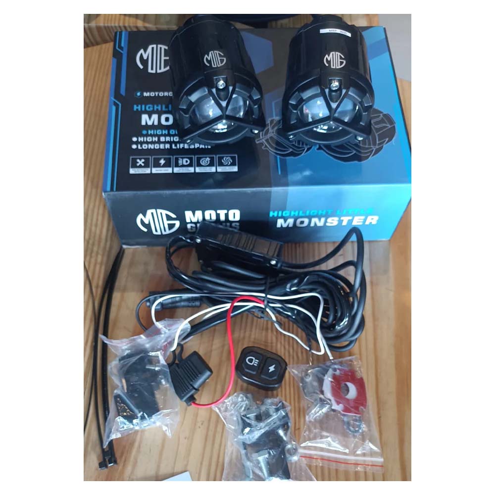 FOG LIGHT DK350 HIGH POWER SOPTLIGHT FOR UNIVERSAL MOTORCYCLE