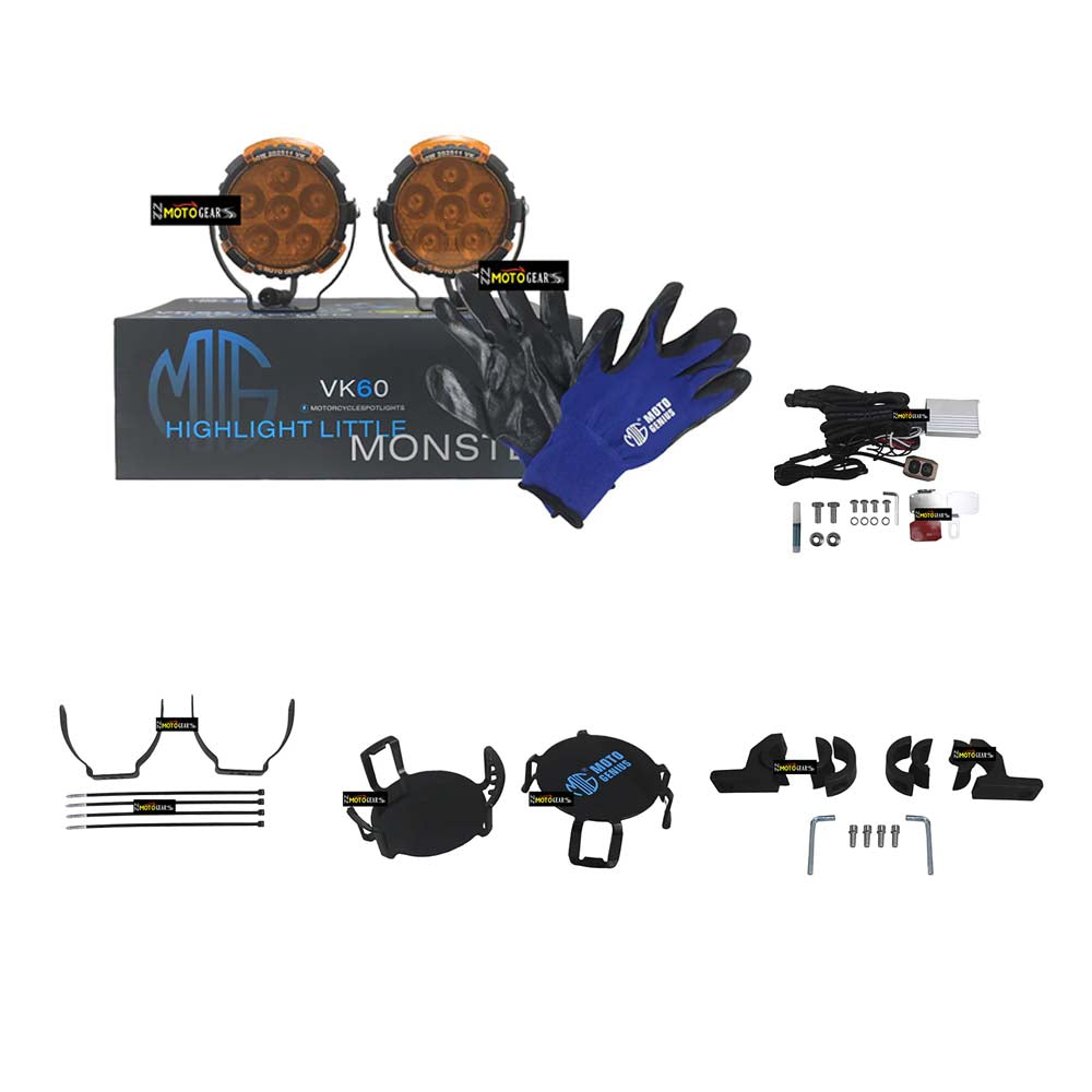 Monster Fog light 6 led For Universal Motorcycle