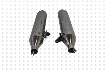 Silver Stallion Performance Silencer Exhaust Silver For Royal Enfield Classic 650