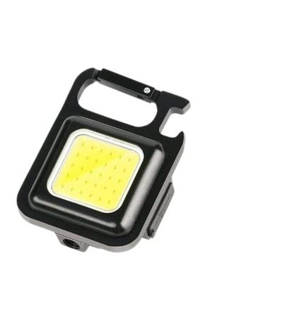 Cob Keychain Work Light -Keychain Flashlights,  Mini Flashlight Keychain with Folding Bracket Bottle Opener and Magnetic Base