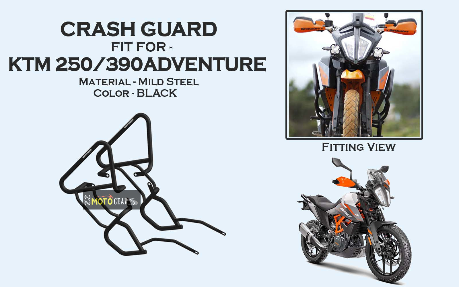 MOTO TORQUE KTM 250/390 ADVENTURE CRASH GUARD