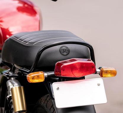 Royal Enfield Black Deluxe Touring Dual Seat for Interceptor 650