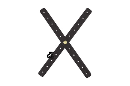 Dark Brown Leather Sticker Head Lamp X Perforated & Handgrip Straps Pair Fit For Royal Enfield Super Meteor,Continental Gt,Interceptor,Classic 650, Bear 650