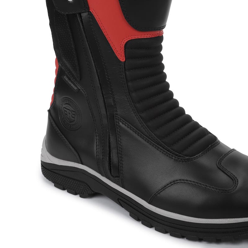 ROYAL ENFIELD E 39 MID RISE RIDING BOOT RED
