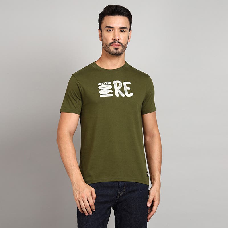 ROYAL ENFIELD EVERYDAY ADVENTURE T SHIRT MID OLIVE